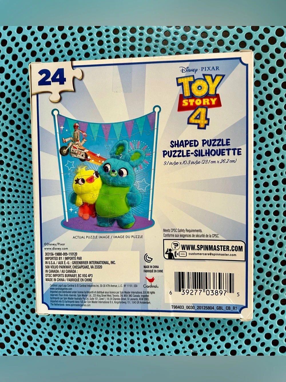 Disney Pixar Toy Story 4 Kids 24 Piece Puzzle (Ducky Bunny)